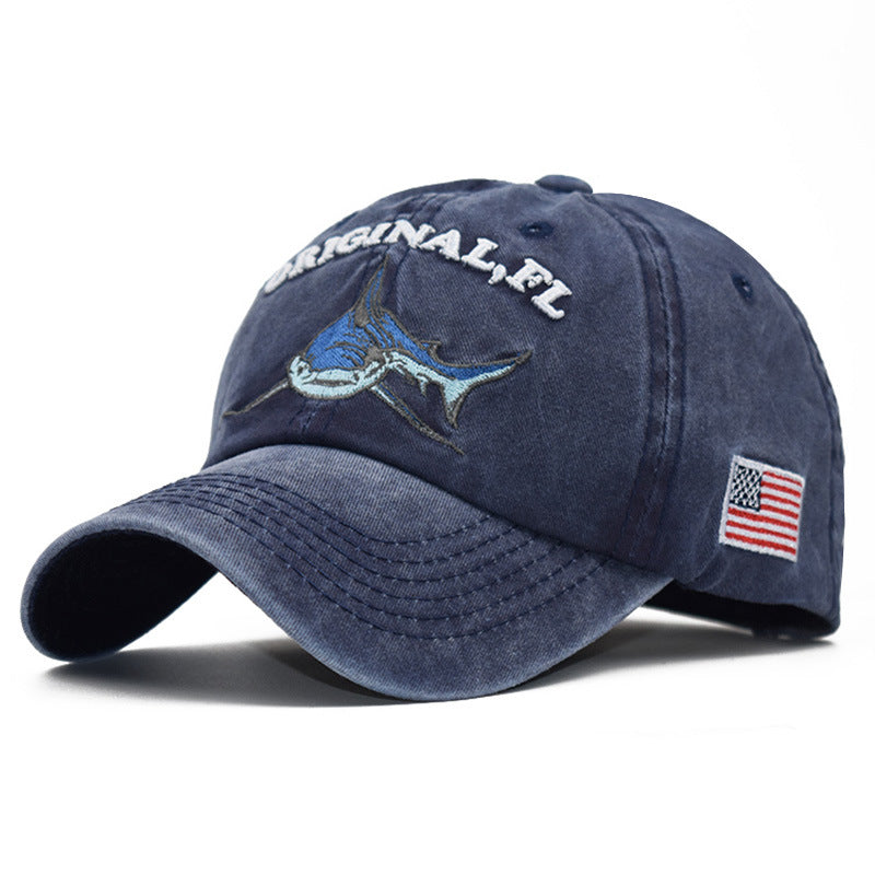 Shark Motif Summer Baseball Cap