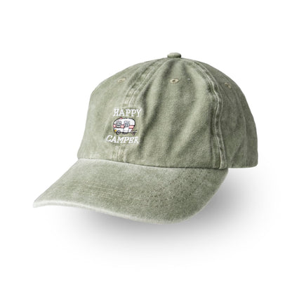 PACIFIC BRIM Classic Cotton Cap - Happy Camper