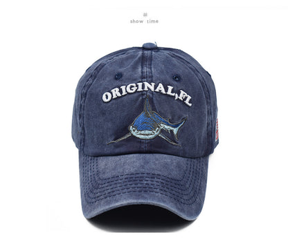 Shark Motif Summer Baseball Cap