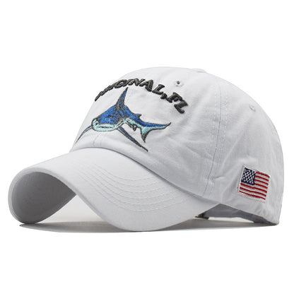 Shark Motif Summer Baseball Cap