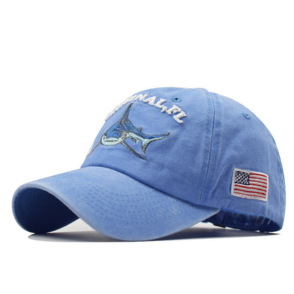 Shark Motif Summer Baseball Cap