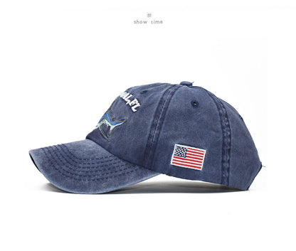 Shark Motif Summer Baseball Cap