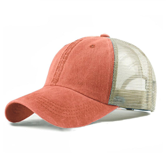 Vintage Sun Shield Trucker Cap - Adjustable Mesh
