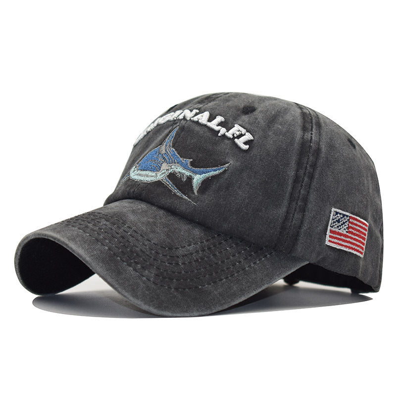 Shark Motif Summer Baseball Cap