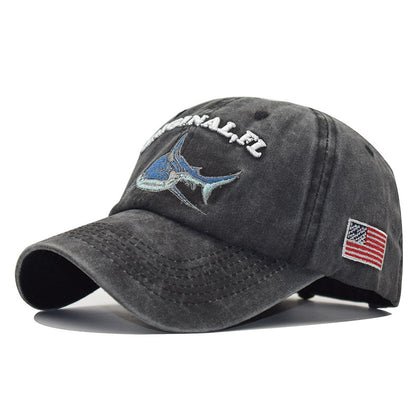 Shark Motif Summer Baseball Cap