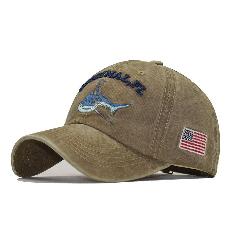 Shark Motif Summer Baseball Cap